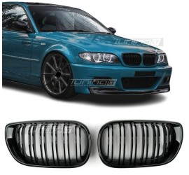 Performance kidney grille for BMW E46 sedan / touring (01-05), glossy black