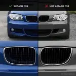 Priekinės grotelės skirtos BMW E81 / E82 / E87 / E88, juodos