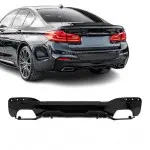Performance galinio bamperio Difuzorius skirtas BMW G30 / G31, juodas blizgus