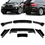 Aerodynamic bamperių Apdailos Komplektas skirtas BMW E70 X5 PRE-LCI (07-10), juodas blizgus
