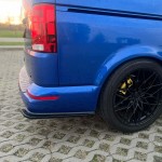 MX-style Rear Bumper side Splitters set for VW T6 / T6.1, glossy black