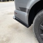 MX-style Rear Bumper side Splitters set for VW T6 / T6.1, glossy black
