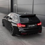 HAUER Rear Bumper Side Splitters - Flaps, set for BMW F30 / F31 with M Pack, glossy black