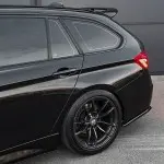 WR Galinio Bamperio Spliteriai, komplektas skirtas BMW F30 / F31 su M Pack, juodi blizgūs
