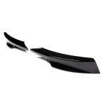 Front Bumper Splitters / Flaps, set for BMW E90 / E91 LCI M-Pack bumper, glossy black