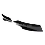 Front Bumper Splitters / Flaps, set for BMW E90 / E91 LCI M-Pack bumper, glossy black