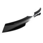 Front Bumper Splitters / Flaps, set for BMW E90 / E91 LCI M-Pack bumper, glossy black