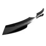 Front Bumper Splitters / Flaps, set for BMW E90 / E91 LCI M-Pack bumper, glossy black