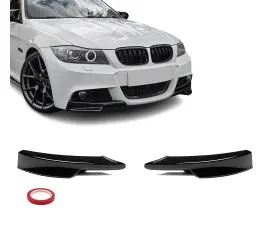Front Bumper Splitters / Flaps, set for BMW E90 / E91...