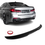 M4-style Trunk Spoiler for BMW G30 / F90, glossy black