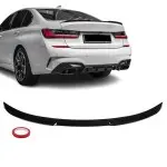 M3 stiliaus Spoileris ant Bagažinės Dangčio skirtas BMW G20 / G80, juodas blizgus