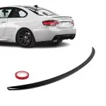 M3 išvaizdos Spoileris ant Bagažinės Dangčio skirtas BMW E92 Coupe, juodas blizgus (06-13)