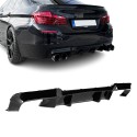 M5 style Diffuser for BMW F10 / F11 with rear M-Pack bumper, glossy black