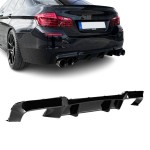 M5 Performance galinis Difuzorius skirtas BMW F10 / F11 su M-Pack bamperiu, juodas blizgus
