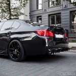 M5 style Diffuser for BMW F10 / F11 with rear M-Pack bumper, glossy black