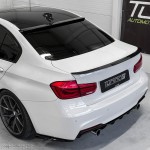 M4 style galinio dangčio spoileris skirtas BMW F30 / F80 (11-18), juodas blizgus