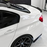 M4 style galinio dangčio spoileris skirtas BMW F30 / F80 (11-18), juodas blizgus