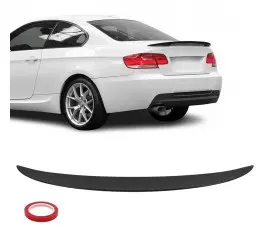High Kick trunk spoiler for BMW E92 (06-13), glossy black