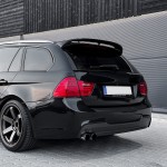 F-PERFORMANCE galinio dangčio Spoileris tinkantis BMW E91 Touring (05-11), juodas blizgus