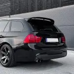 F-PERFORMANCE galinio dangčio Spoileris tinkantis BMW E91 Touring (05-11), juodas blizgus