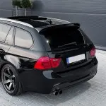 F-PERFORMANCE galinio dangčio Spoileris tinkantis BMW E91 Touring (05-11), juodas blizgus