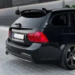 F-PERFORMANCE galinio dangčio Spoileris tinkantis BMW E91 Touring (05-11), juodas blizgus
