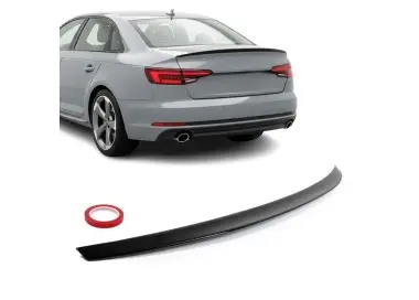 Spoileris ant Bagažinės dangčio skirtas Audi A4 B9 sedan (16-24), juodas blizgus