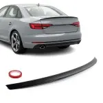 Spoileris ant Bagažinės dangčio skirtas Audi A4 B9 sedan (16-24), juodas blizgus