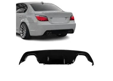 M-Pack Galinio Bamperio Difuzorius skirtas BMW E60 / E61, juodas blizgus