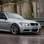 WR Priekinis Pažeminimas skirtas BMW E90 / E91 PRE-LCI (05-08) su M-Pack bamperiu, juodas blizgus