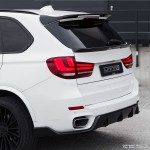 Galinio dangčio spoileris skirtas BMW F15 X5, juodas blizgus