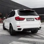 Galinio dangčio spoileris skirtas BMW X5 F15, juodas blizgus