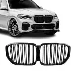 Performance priekinės Grotelės skirtos BMW G05 X5 PRE-LCI (19-23), dvigubos, juodos blizgios