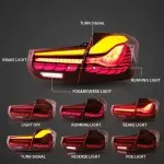 OLED GTS stiliaus galiniai žibintai, komplektas skirtas BMW F30 / F80 modeliams