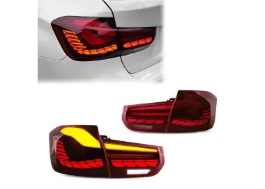 OLED GTS stiliaus galiniai žibintai, komplektas skirtas BMW F30 / F80 modeliams