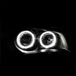 Angel Eyes Priekiniai Žibintai DEPO V2, komplektas skirtas BMW E81/E82/E87/E88