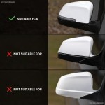 M style mirror caps set for BMW F10, F11, F06, F07, F12, F13 LCI, glossy black