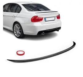 M3-style Trunk Spoiler for BMW E90 (05-11), glossy black