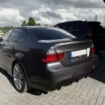 M3 išvaizdos Spoileris ant Bagažinės skirtas BMW E90 (05-11), juodas blizgus