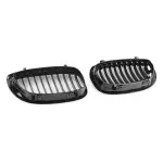 Priekinės Grotelės, komplektas skirtas BMW E46 coupe / convertible (03-06), juodos blizgios