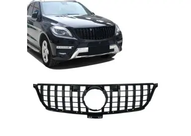 GT R Panamericana išvaizdos Priekinės Grotelės skirtos Mercedes ML W166 (11-15), juodos