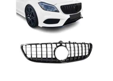 Priekinės grotelės tinkančios Mercedes-Benz CLS C218 (14-18), juodos