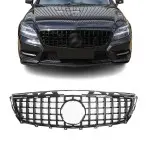 Priekinės grotelės tinkančios Mercedes-Benz CLS C218 (11-14), juodos