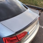 Trunk spoiler for Audi A4 B8 sedan (08-15), glossy black
