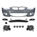 M look Priekinis Bamperis skirtas BMW E60 / E61 PRE-LCI (03-07) su 24 mm PDC angomis, su skaidriais priešrūkiniais