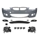 M5 look Front Bumper for BMW E60 / E61 PRE-LCI (03-07) with 24 mm PDC holes, with clear fog lights