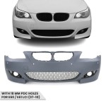 M look Priekinis Bamperis skirtas BMW E60 / E61 LCI (07-10) su 18 mm PDC angomis