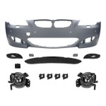 M5 look Front Bumper for BMW E60 / E61 LCI (07-10) with 18 mm PDC holes, with clear fog lights