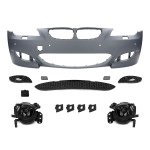 M5 look Front Bumper for BMW E60 / E61 LCI (07-10) with 18 mm PDC holes, with smoked fog lights