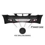 M look Priekinis Bamperis skirtas BMW E60 / E61 (03-10) be PDC angų, su skaidriais priešrūkiniais